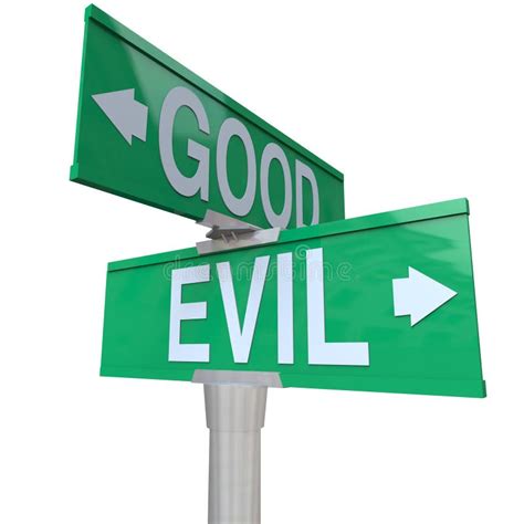 good devil|good vs evil sign.